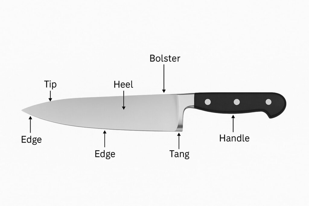 anatomy of a chef knife